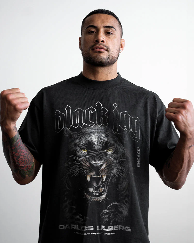 Carlos Ulberg 'Black Jag' Supporter T-Shirt - Image 4