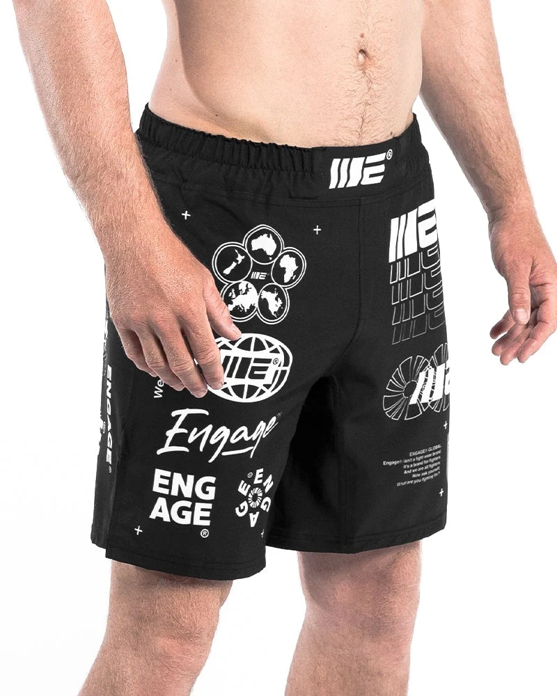 Engage Billboard MMA Grappling Shorts - Black - Image 3