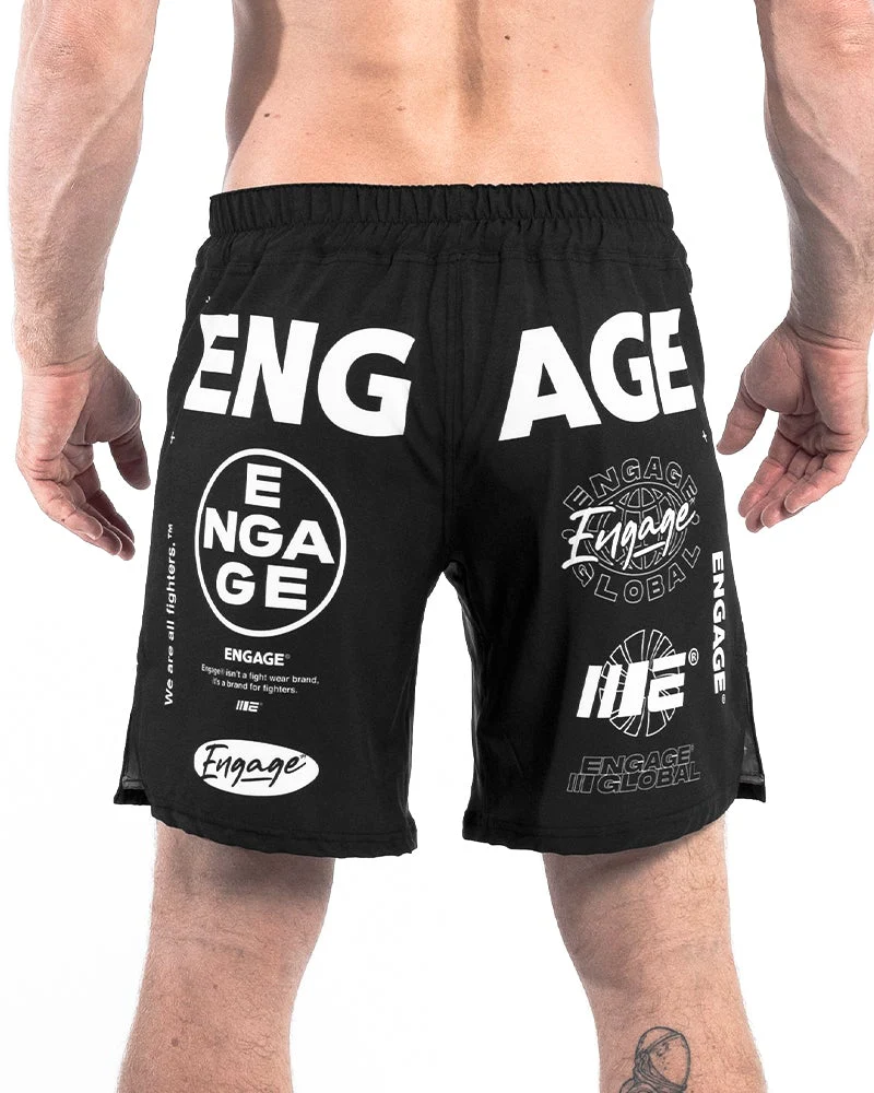 Engage Billboard MMA Grappling Shorts - Black - Image 4