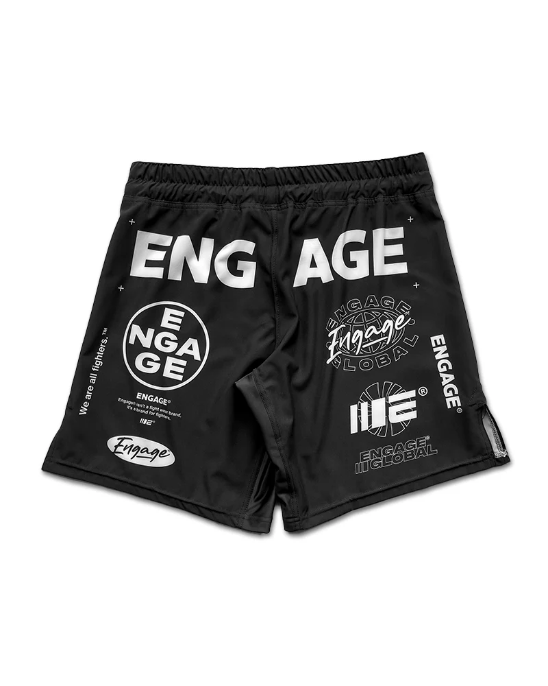 Engage Billboard MMA Grappling Shorts - Black - Image 6