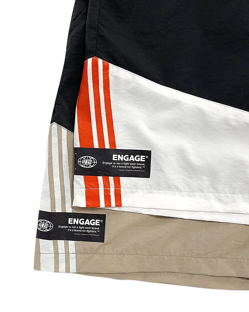 Engage Casual Block Shorts (Black/White) - Image 10