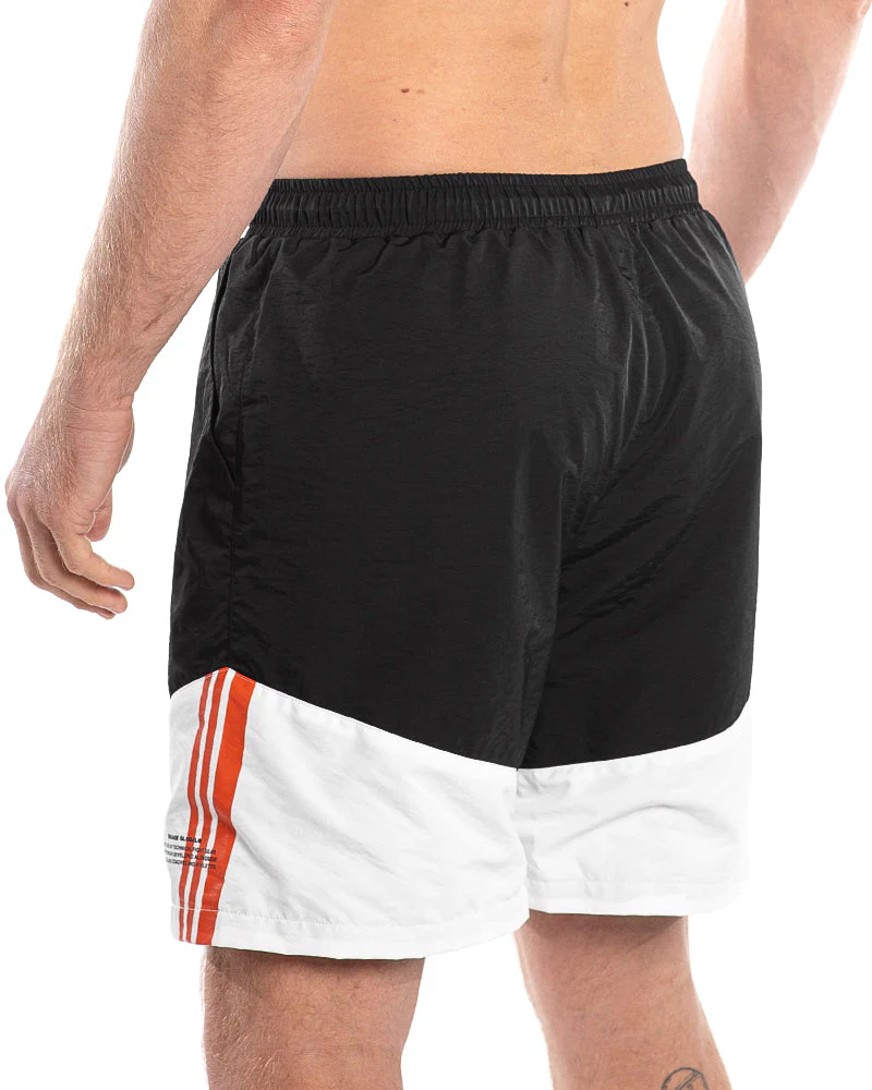 Engage Casual Block Shorts (Black/White) - Image 6