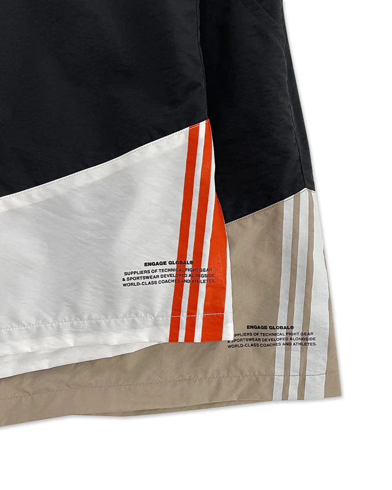 Engage Casual Block Shorts (Black/White) - Image 9