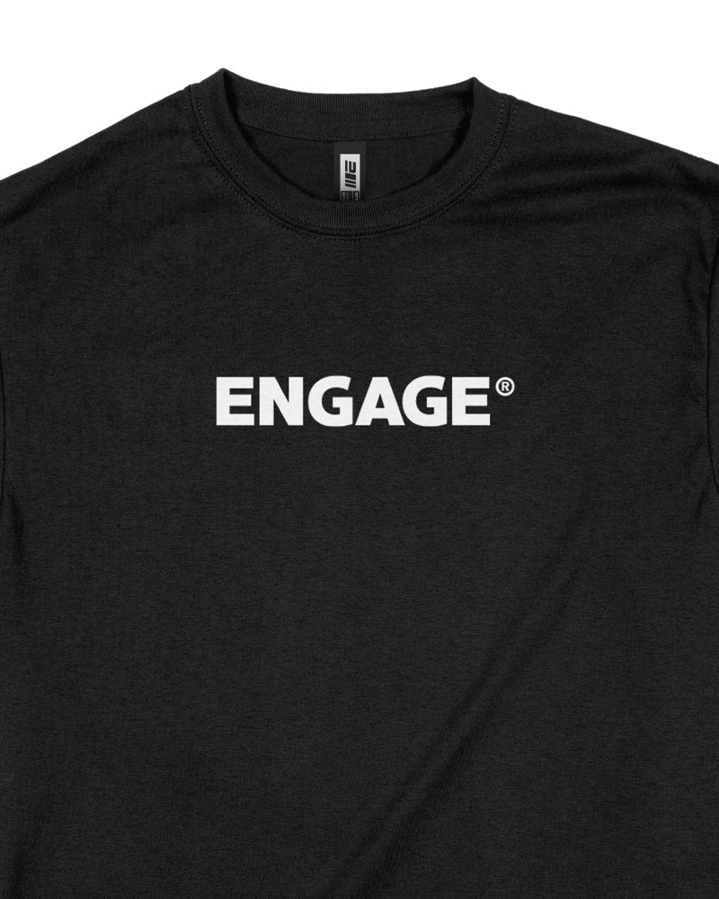 Engage Wordmark T-Shirt (Black) - Image 3