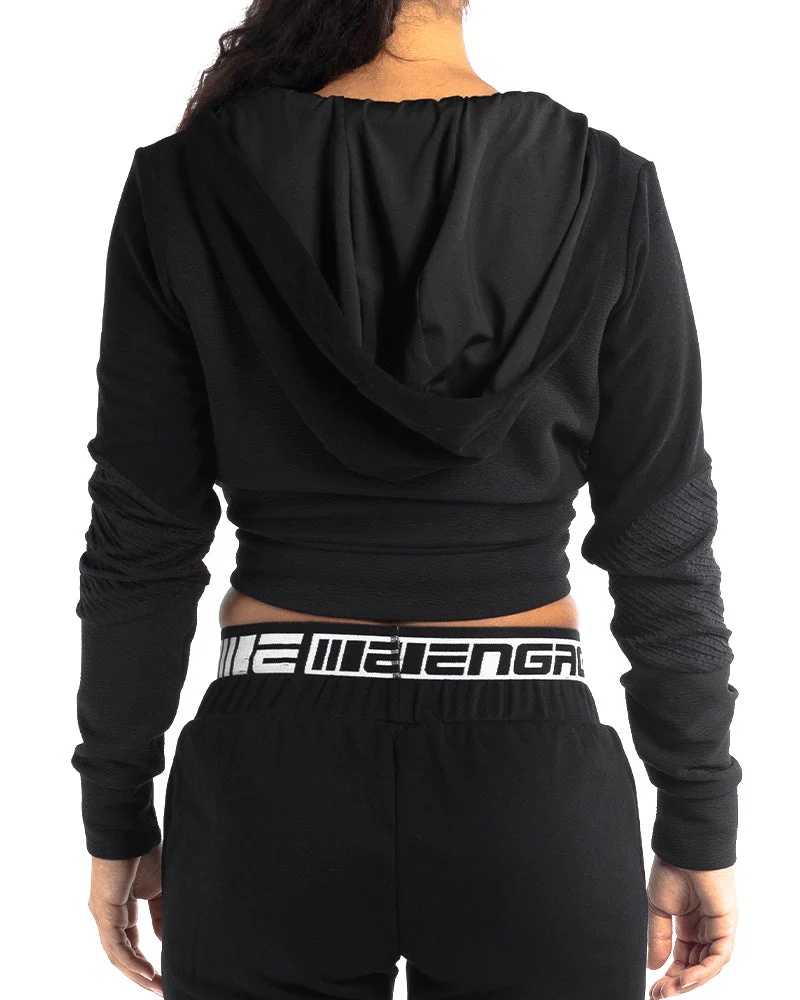Engage Women's Zip Up Cropped Hoodie - Image 10