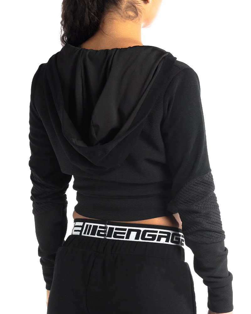 Engage Women's Zip Up Cropped Hoodie - Image 11