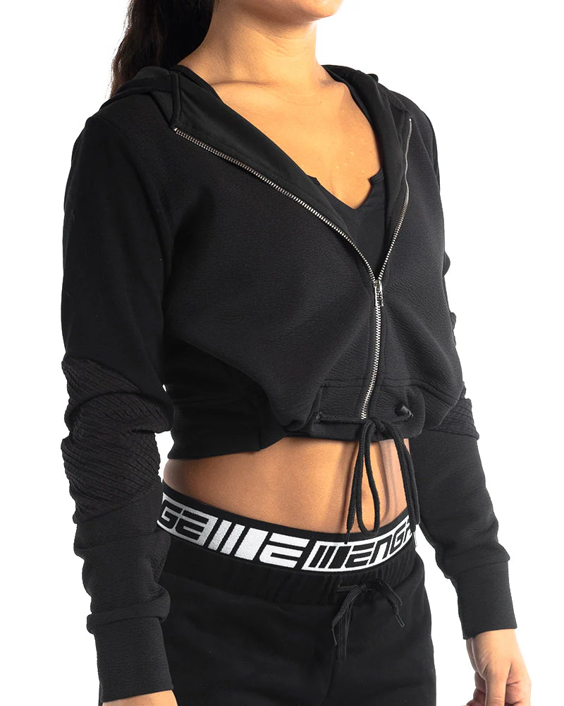 Engage Women's Zip Up Cropped Hoodie - Image 6